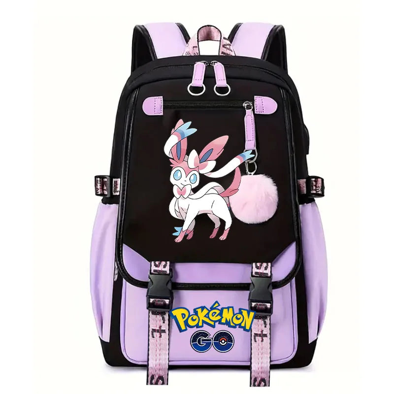 Sac à dos pour enfants grande capacité inspiré des animes | Cartable pour garçons et filles avec compartiment pour ordinateur portable