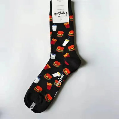 2025 Men’s Classic Crew Socks – Cotton Sports Socks for Comfortable Everyday & Athletic Wear, Sizes 41–46