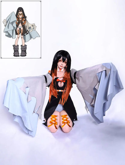 Comic & Anime Ghost Amor Amor Cosplay Costume | Game & Anime Exhibition Outfit | Comic Con Cosplay Suit