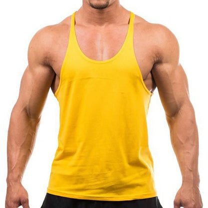 Men's Cotton Gym Tank Top – Sleeveless Bodybuilding Training Vest for Fitness, Workout & Muscle Training