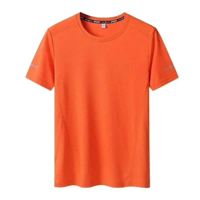 1/2PCS Plus Size Men's Quick-Dry T-Shirts – Short-Sleeve Gym & Running Tops, Lightweight Fitness Training Jerseys & Sportswear