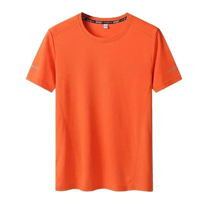 1/2PCS Plus Size Men's Quick-Dry T-Shirts – Short-Sleeve Gym & Running Tops, Lightweight Fitness Training Jerseys & Sportswear