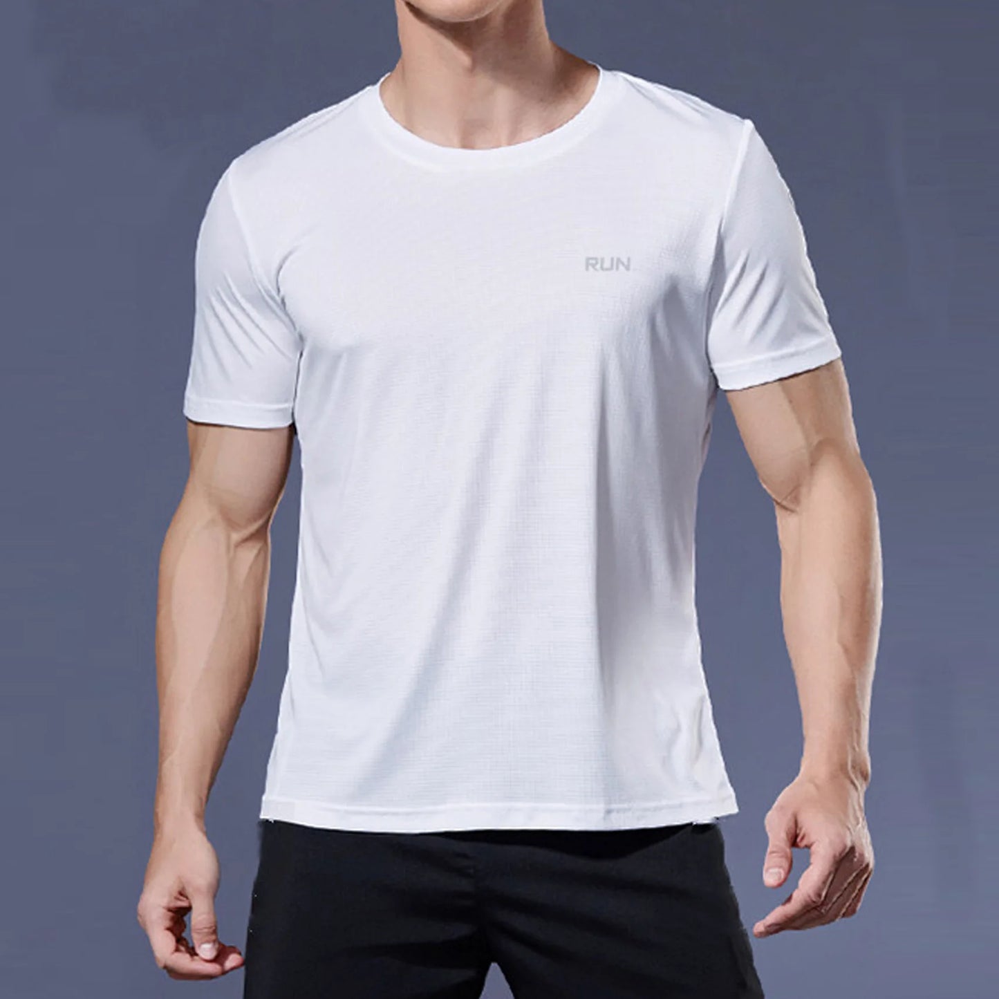 Men's Quick-Dry Gym T-Shirt – Breathable Short Sleeve Running, Training & Bodybuilding Sports Shirt