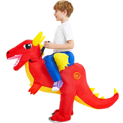 Kids’ Dinosaur Inflatable Costume – Fun Cosplay Party Outfit for Boys & Girls, Halloween, Christmas, Purim & Dress-Up Events