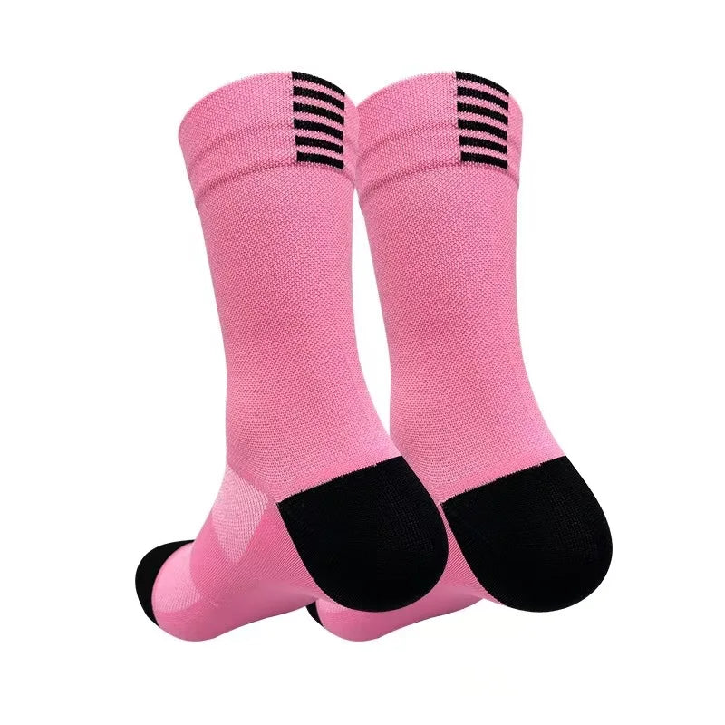 Professional Cycling Socks – Quick-Dry Long Tube Sports Socks for Men & Women