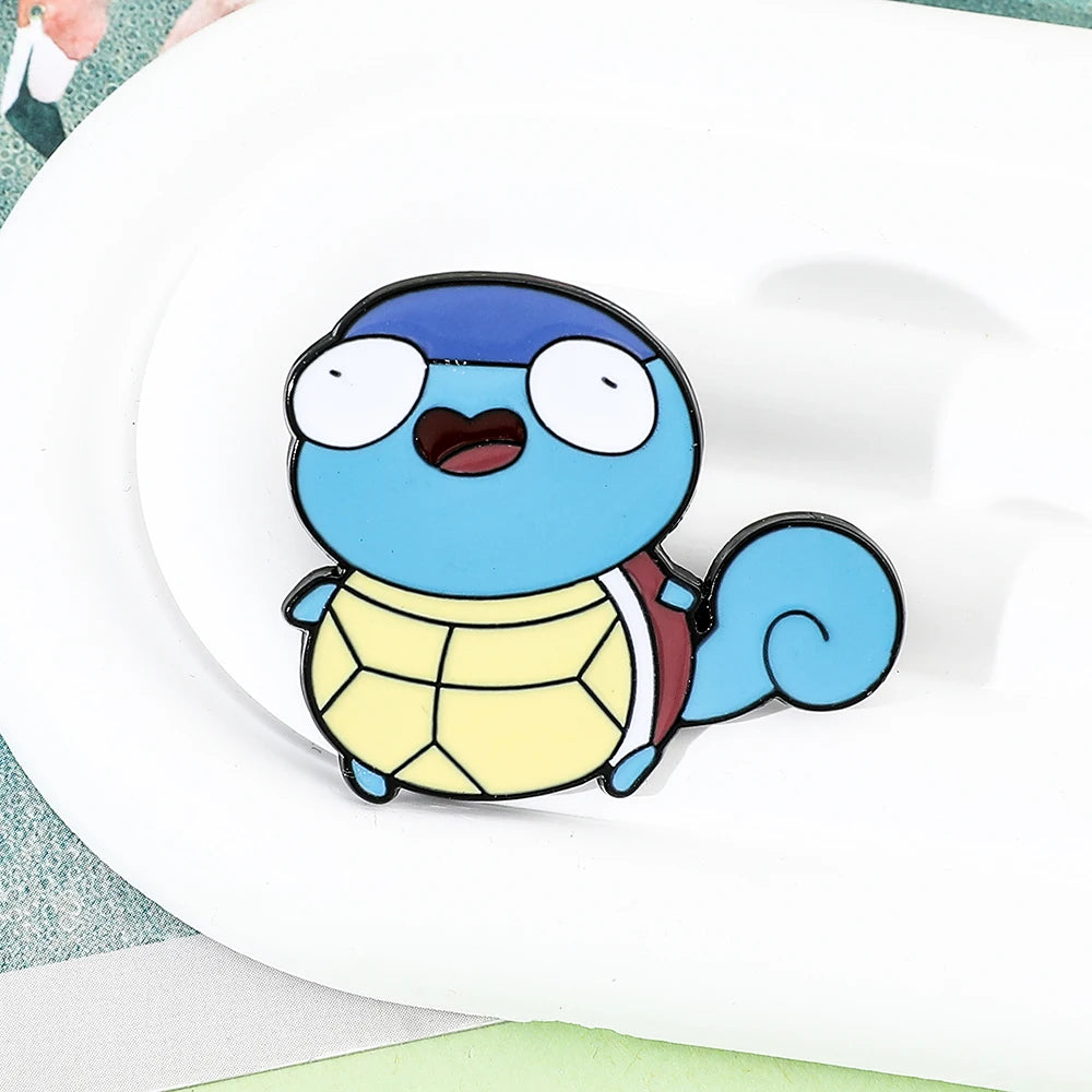 Pokémon Enamel Pin – Pikachu, Bulbasaur, Psyduck & Squirtle Cute Cartoon Brooch Badge