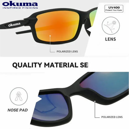 Okuma Polarized Sunglasses – UV400 Protective Outdoor Eyewear for Men & Women, Hunting, Fishing, Driving, Cycling, Travel & Climbing
