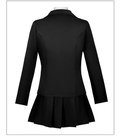 Blue Cosplay Costume Women's JK School Uniform Set – Jacket, Skirt & ID Card