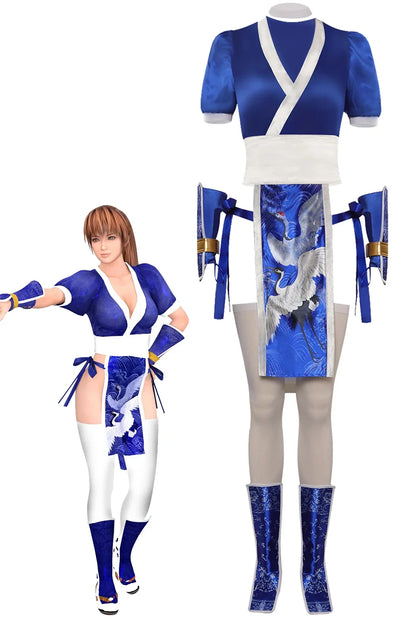 Dead or Alive Anime Cosplay Costume for Women – Fighting Game Roleplay Outfit for Halloween, Carnival & Party Wear