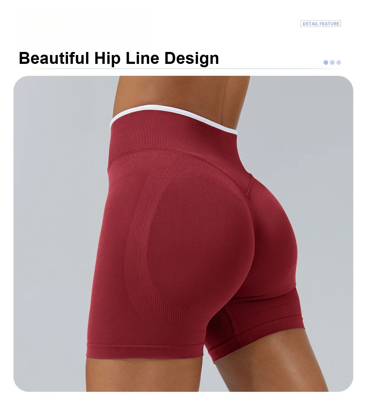 Women’s Seamless Color Block Yoga Shorts High Waist Butt Lifting Gym Workout Running Shorts