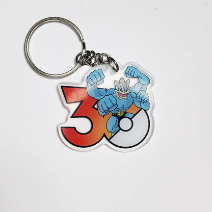 Pokémon 30th Anniversary Acrylic Keychain – Captain Pikachu, Eevee & Eeveelutions (50 Styles)