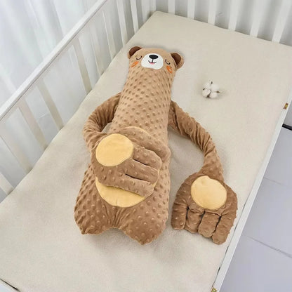Oreiller de sommeil électrique pour bébé avec télécommande – Oreiller apaisant en forme de main et poupée tapotante pour le confort du sommeil des nouveau-nés