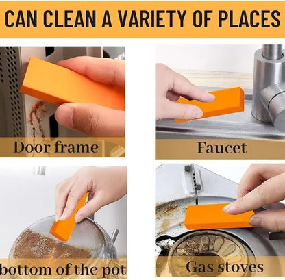 Borrador de cal – Herramienta eliminadora de óxido de acero inoxidable, limpiador de grifos de cocina, accesorio de limpieza de manchas de agua dura para baño y uso doméstico