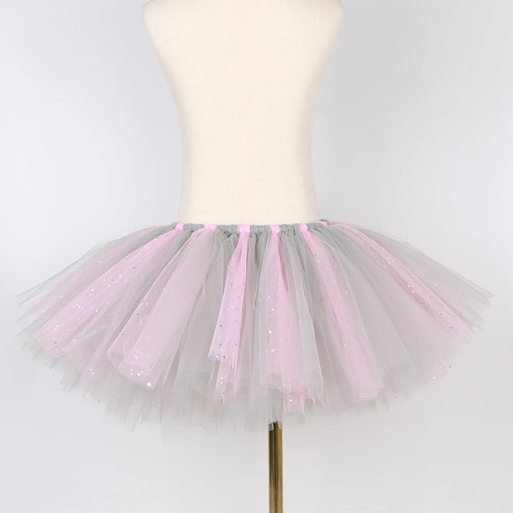 Baby Girls Elephant Tutu Skirt – Fluffy Tulle Animal Dress-Up Costume for Carnival, Halloween Parties & Events