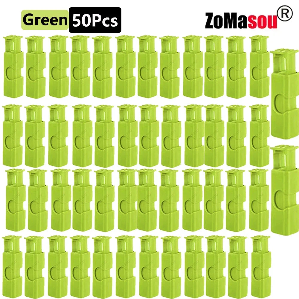 1/50PCS Reusable Food Sealing Clips – Spring Clamp Bag Clips for Bread, Snacks & Wrap Bags, Fresh-Keeping Kitchen Storage Organizer
