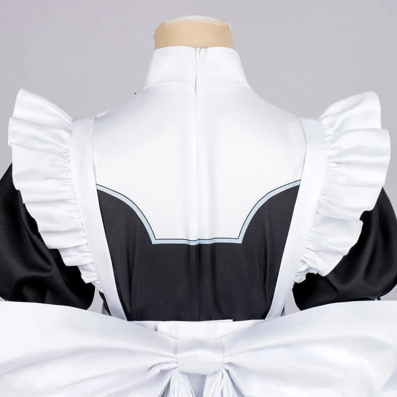 Death Game Maid Cosplay Costume – Ghost Maid Aoi Outfit | Anime Lolita-Style Dress with Hat Set (Women)
