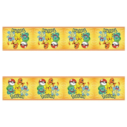 Pokémon Birthday Party Decorations Set – Balloons, Keychains, Napkins, Stickers, Tableware, Plates & Tablecloth Party Supplies & Favors