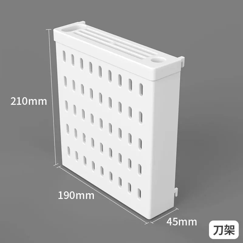 Organizador de pared de tablero perforado sin taladros – Panel de almacenamiento modular con estantes y accesorios para cocina, baño y sala de juegos
