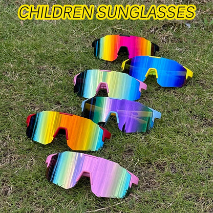 Kids' UV400 Sports Sunglasses – Boys & Girls Cycling & Outdoor Eyewear, Lightweight Summer Sun Shades for Youth