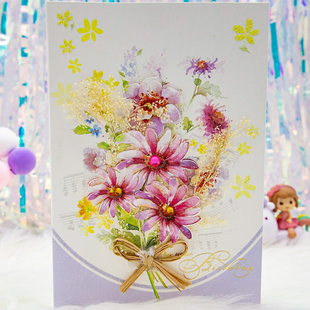 3D Pop-Up Greeting Card – Happy Birthday, Mother’s Day, Father’s Day, Love Mom Dad, Rose Flower, Easter & Thank You Gift
