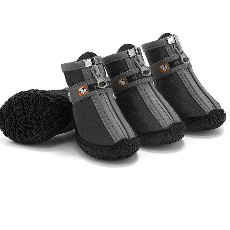 Bottes pour chien à semelles antidérapantes – Chaussures de protection des pattes chaudes et respirantes pour la marche et la randonnée en extérieur