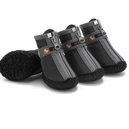 Bottes pour chien à semelles antidérapantes – Chaussures de protection des pattes chaudes et respirantes pour la marche et la randonnée en extérieur