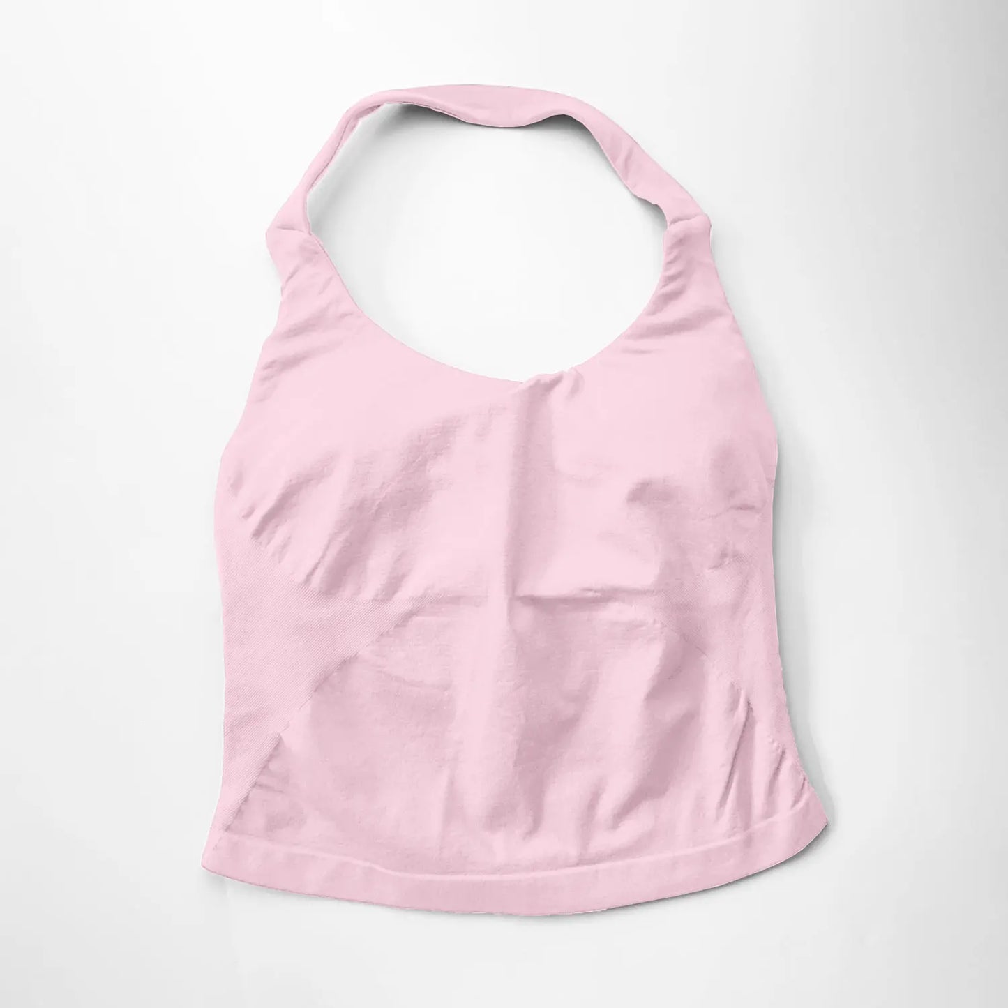 Top Deportivo Largo con Tiras para Mujer NCLAGEN – Top Halter Acolchado para Gimnasio, Yoga, Pilates, Correr y Entrenamientos de Fitness