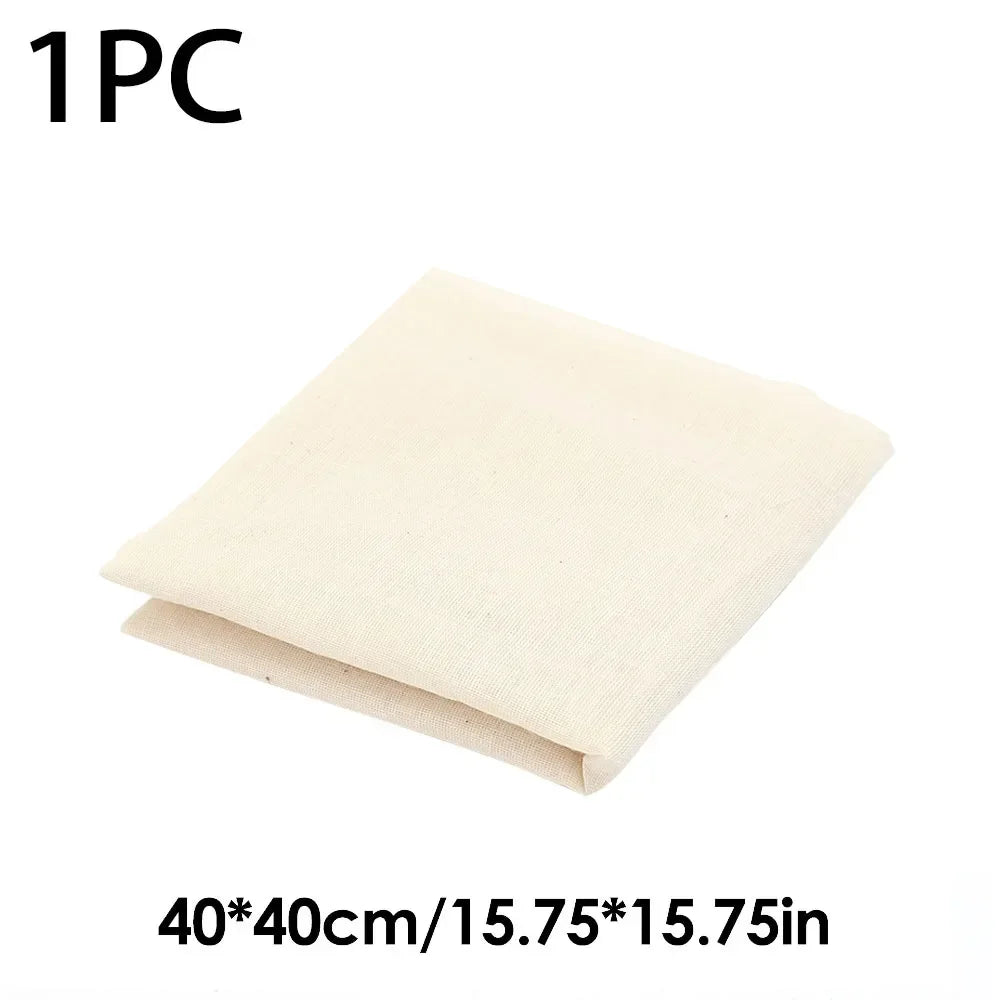 Reusable Nut Milk Bag – Natural Unbleached Cotton Fine Mesh Strainer for Cheese, Yogurt & Tofu