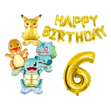 Pokémon Pikachu Birthday Party Decorations Tableware Set – Paper Cups, Plates, Tablecloth, Straws, Banner & Napkins for Kids Party Supplies
