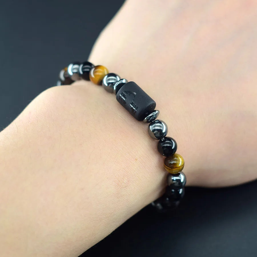 Pulsera de constelación de 12 signos del zodiaco – Brazalete con dije de astrología para hombres y mujeres | Regalo de joyería de amistad Aries, Virgo, Leo y Libra