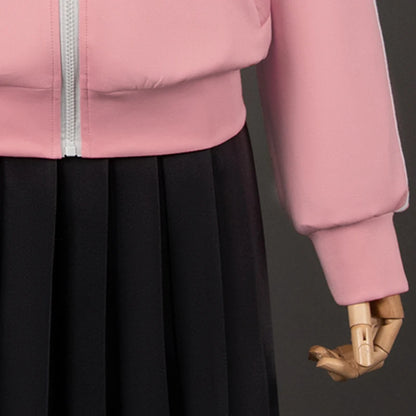Bocchi the Rock! Cosplay Costume – Hitori Gotou / Ryou Yamada / Nijika Ijichi Pink School Uniform Set (Women’s Halloween Outfit)