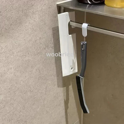 Cepillo de limpieza para el hogar – Cepillo de limpieza de baño de mango largo, cepillo de limpieza de radiadores y hendiduras, cepillo de detalles finos multifuncional para cocina, hogar y áreas de difícil acceso
