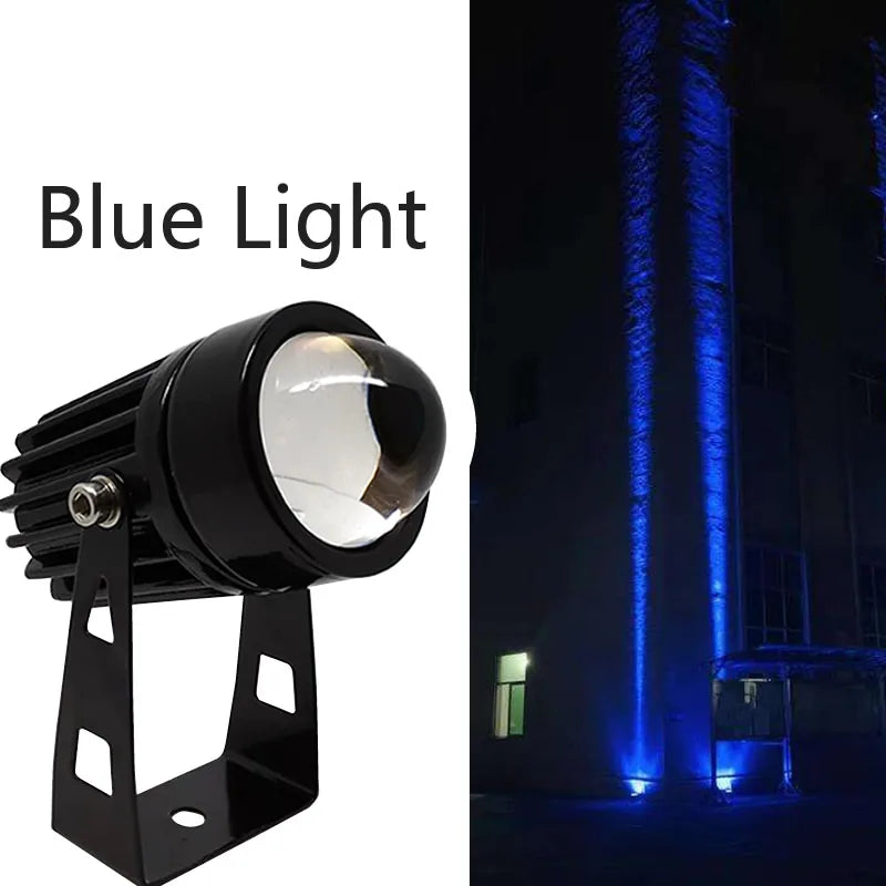Outdoor LED Wall Spotlight 5W/9W/12W – RGB Waterproof Landscape Light with Remote Control, 110V/220V Home Garden Lighting