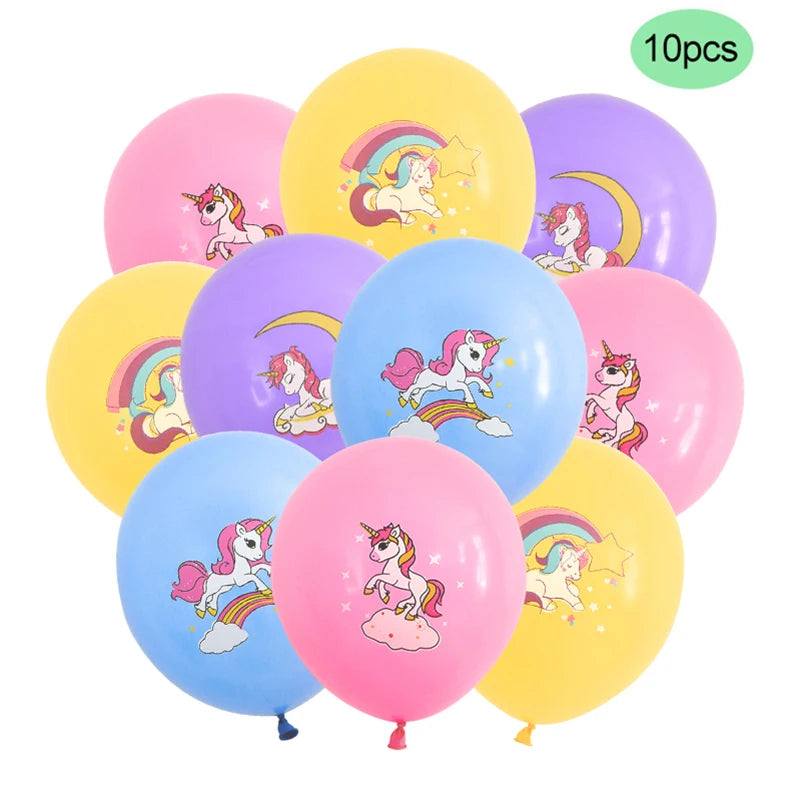 Large Standing Unicorn Foil Balloon – Kids' Unicorn Birthday Party Decoration, Cute Animal Balloon for Girls, Baby Shower & Party Favors