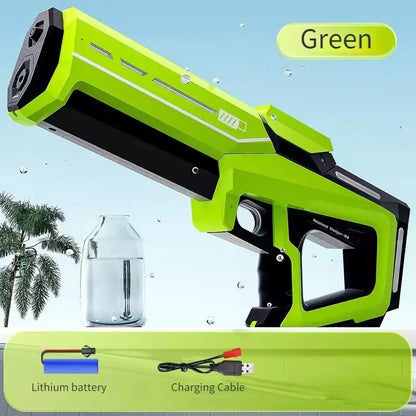 Pistola de Agua Eléctrica para Niños y Adultos – Lanza de Agua Automática de Alta Presión para la Playa, Piscina y Diversión de Verano