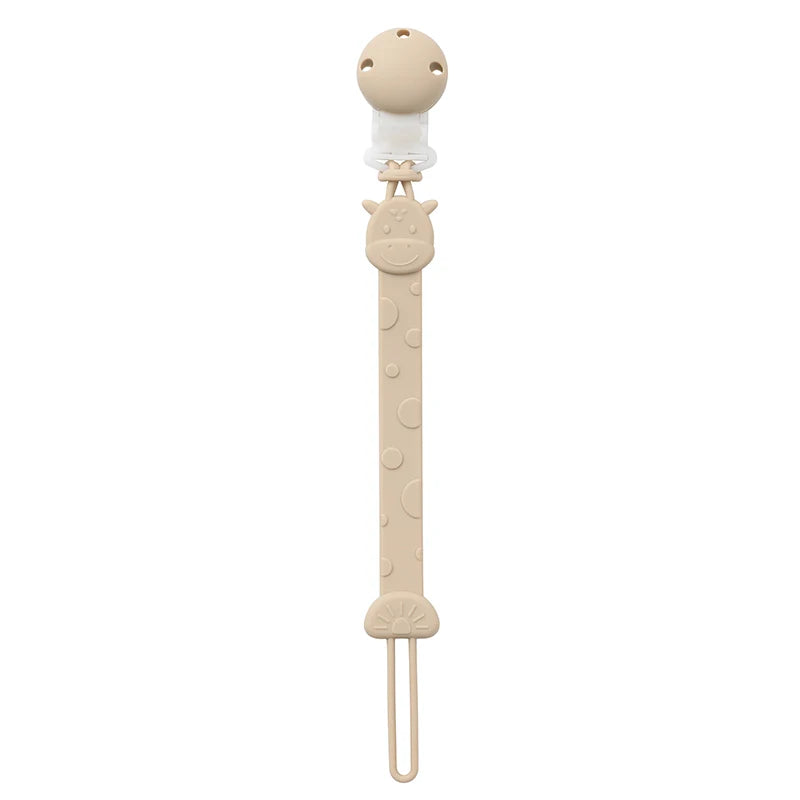 Clip de Chupete de Silicona sin BPA – Sujetachupetes de Una Sola Pieza para Bebés Niños y Niñas de 3+ Meses, Accesorio Seguro para Bebés