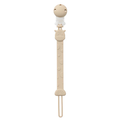 Clip de Chupete de Silicona sin BPA – Sujetachupetes de Una Sola Pieza para Bebés Niños y Niñas de 3+ Meses, Accesorio Seguro para Bebés