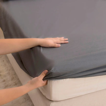 Waterproof Fitted Mattress Protector – Elastic Bed Sheet Cover for Single, Double, Queen & King Beds