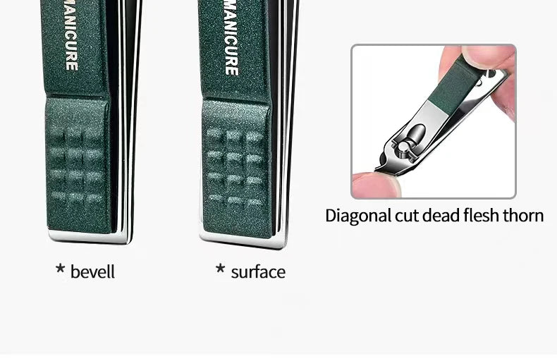 6-Piece Stainless Steel Manicure & Pedicure Set – Portable Nail Clipper & Grooming Kit for Men & Women