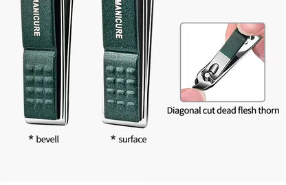 6-Piece Stainless Steel Manicure & Pedicure Set – Portable Nail Clipper & Grooming Kit for Men & Women