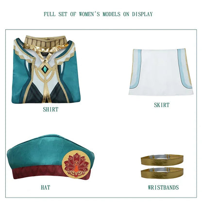 Genshin Impact Akademiya Cosplay Uniform – Sumeru Library Costume (Men & Women)