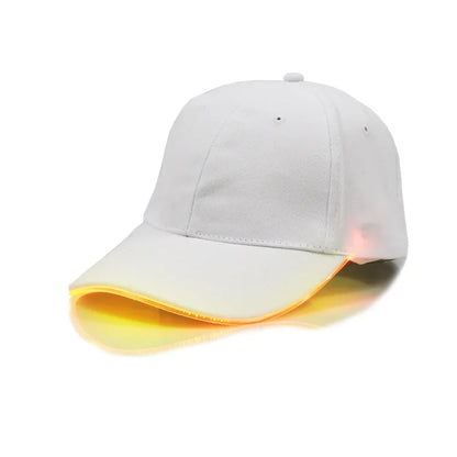 Fiber Optic LED Baseball Cap – 7-Color Luminous Light-Up Hat with USB Rechargeable Design for Parties, Performances & EDC