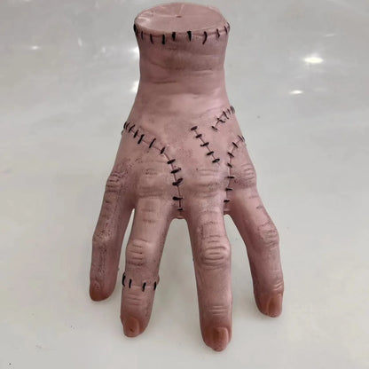 Halloween Horror Broken Hand Prop – Wednesday Thing-Inspired Latex Hand Figurine for Desktop Decor, Crafts, Halloween Parties & Costume Props