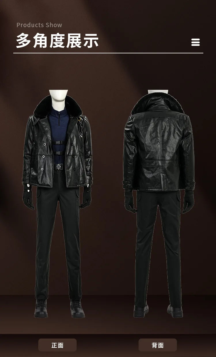 2026 Unisex Cosplay Costume Set – Coat, Elastic Pants, Belt & Gloves Adult Outfit for Convention, Gift & Roleplay