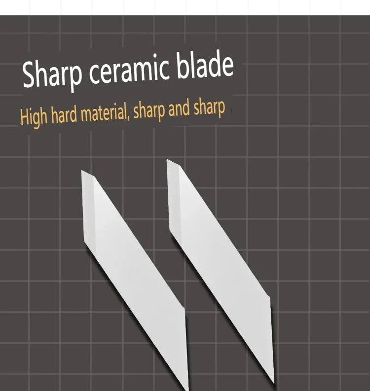 Juego de Herramientas de Tallado con Cuchillo Cerámico – Cuchillo de Precisión de 5 Cuchillas para Maquetismo, Manualidades y Trabajos de Detalle