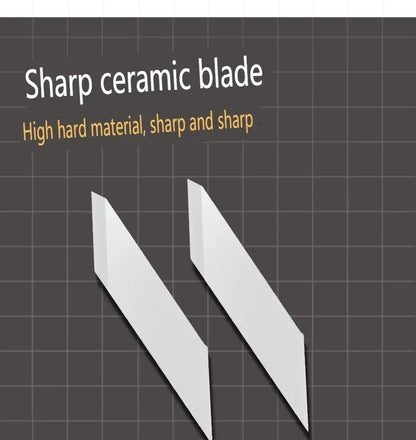 Juego de Herramientas de Tallado con Cuchillo Cerámico – Cuchillo de Precisión de 5 Cuchillas para Maquetismo, Manualidades y Trabajos de Detalle