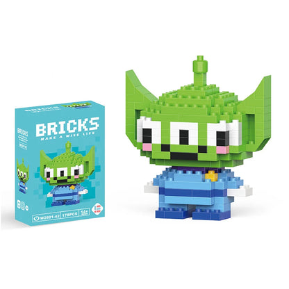Disney Stitch & LinaBell Building Blocks Set – Cartoon Character Figures, DIY Assembly Bricks & Creative Construction Toy Gift for Kids