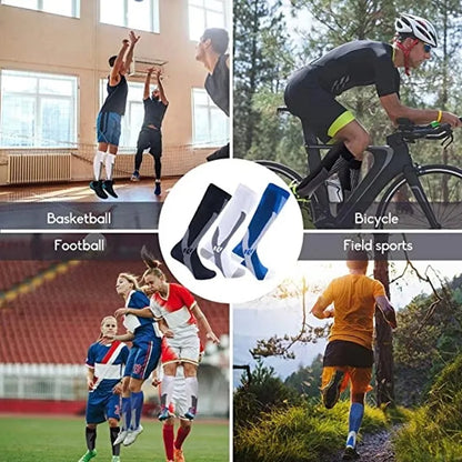 Compression Socks 20–30mmHg Knee High Support Stockings for Men & Women – Running, Cycling & Varicose Vein Relief (EU 36–50)