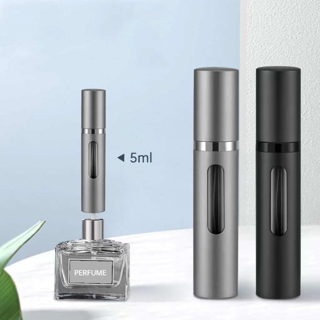 Frasco de Perfume Recargable de Vidrio de 8 ml – Mini Atomizador Portátil para Fragancias, Aceites Esenciales, Cosméticos, Viajes y Contenedores de Almacenamiento de Belleza DIY