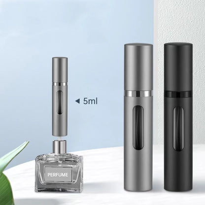 Frasco de Perfume Recargable de Vidrio de 8 ml – Mini Atomizador Portátil para Fragancias, Aceites Esenciales, Cosméticos, Viajes y Contenedores de Almacenamiento de Belleza DIY
